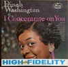Dinah Washington - I Concentrate On You (Vinyl, LP, Album, Mono) Good Plus (G+) / Very Good (VG)
