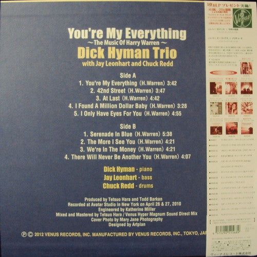 Master Release: You're My Everything (The Music Of Harry Warren) by The Dick Hyman Trio