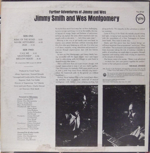 Release: Further Adventures Of Jimmy And Wes-Vinyl-US-1969-V6-8766-8320893