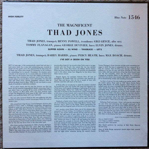 Release: The Magnificent Thad Jones Volume 3-Vinyl-US-1972-1546, BLP 1546-6837971