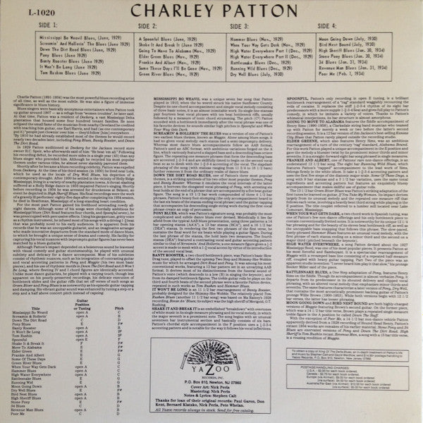 Release: Founder Of The Delta Blues-Vinyl-US-1986-L-1020-8519517