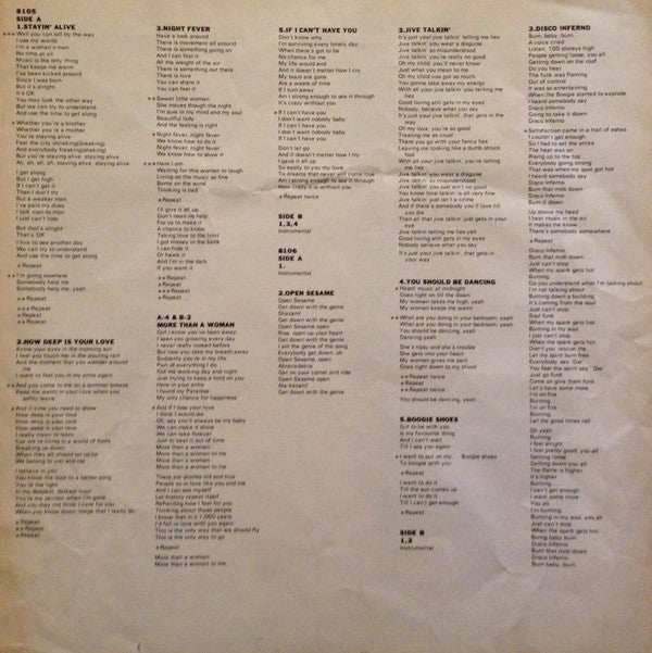 Saturday Night Fever (The Original Movie Sound Track)