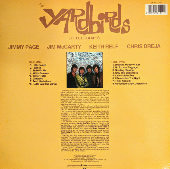 Release: Little Games-Vinyl-UK-1985-FA 4131241-2022723