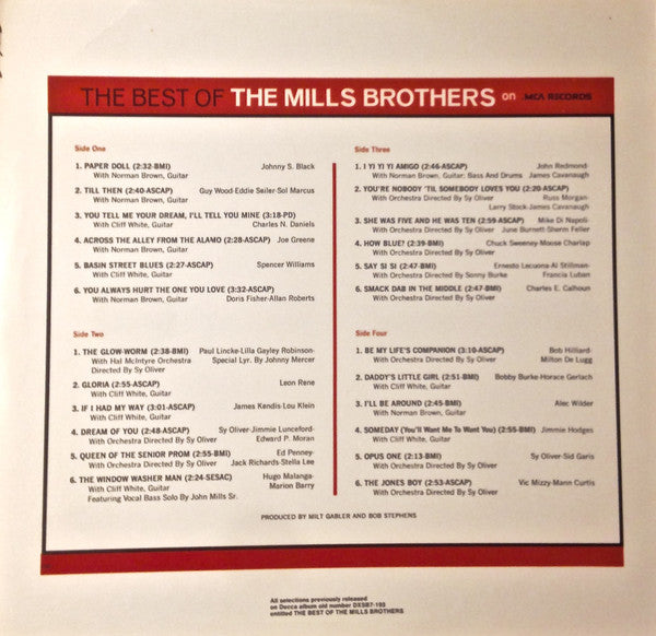 Master Release: The Best Of The Mills Brothers by The Mills Brothers