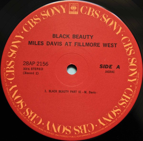 Black Beauty / Miles Davis At Fillmore West