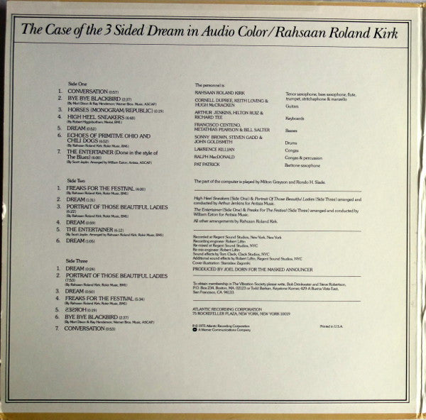 Release: The Case Of The 3 Sided Dream In Audio Color-Vinyl-US-1975-SD 1674-7949344