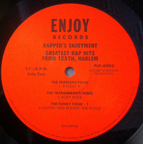 Rapper's Enjoyment - Greatest Rap Hits From 125th, Harlem