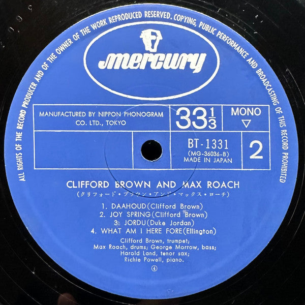 Clifford Brown And Max Roach