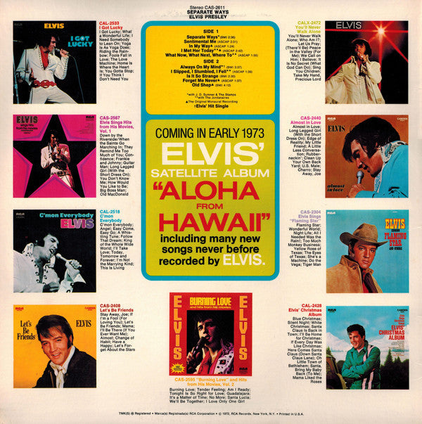 Release: Separate Ways-Vinyl-US-1975-CAS-2611, CAS-2611, CAS-2611-9665035