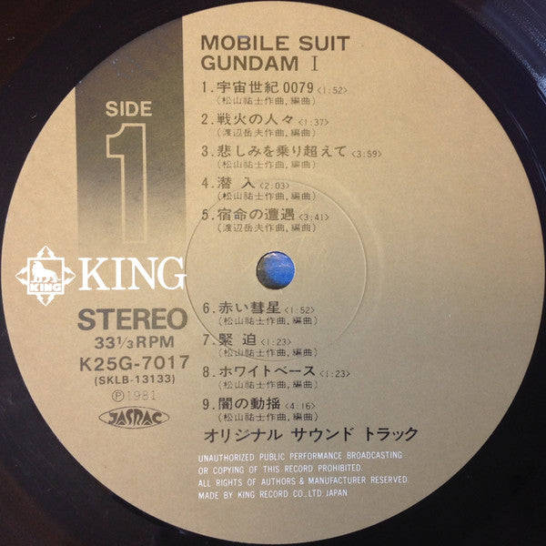 Mobile Suit Gundam I = 機動戦士ガンダム最新録音BGM集 Vol.1