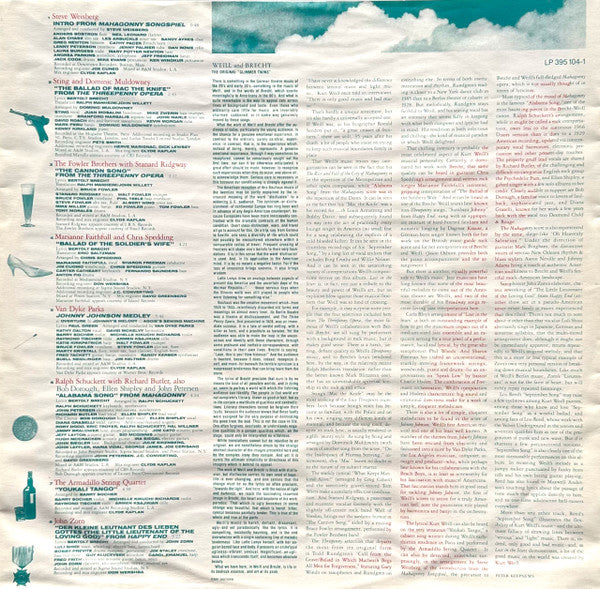 Lost In The Stars (The Music Of Kurt Weill)