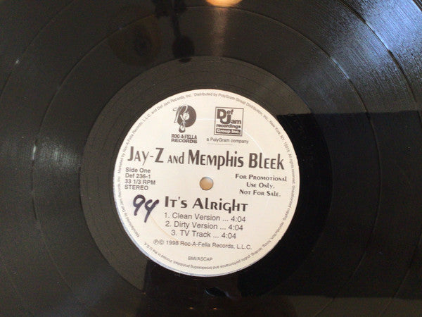 Master Release: It's Alright / The Doe by Jay-Z