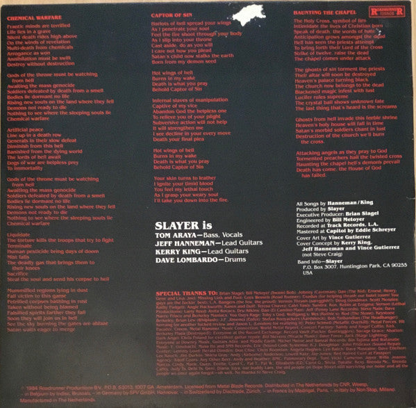 Master Release: Haunting The Chapel by Slayer