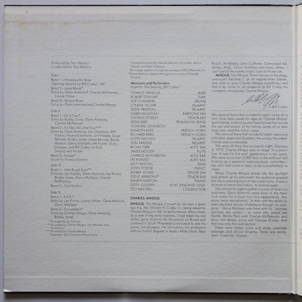 Master Release: Charles Mingus and Friends In Concert by Charles Mingus And Friends