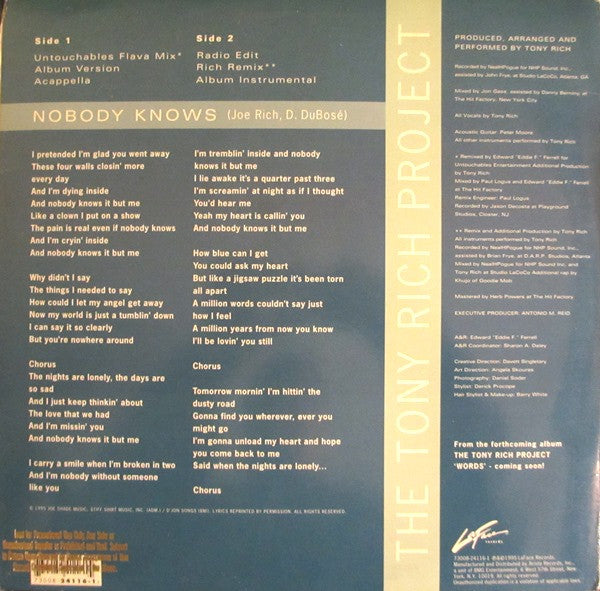 Master Release: Nobody Knows by The Tony Rich Project