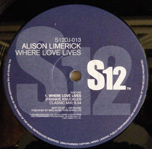Master Release: Where Love Lives by Alison Limerick