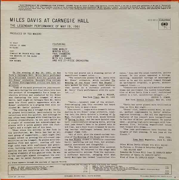 Miles Davis At Carnegie Hall