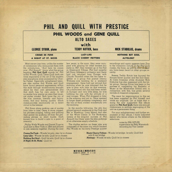 Phil & Quill With Prestige