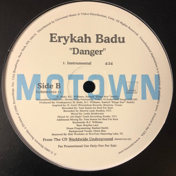 Master Release: Danger by Erykah Badu