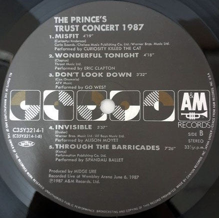 Release: The Prince's Trust Concert 1987-Vinyl-Japan-1987-C35Y3214-7007912