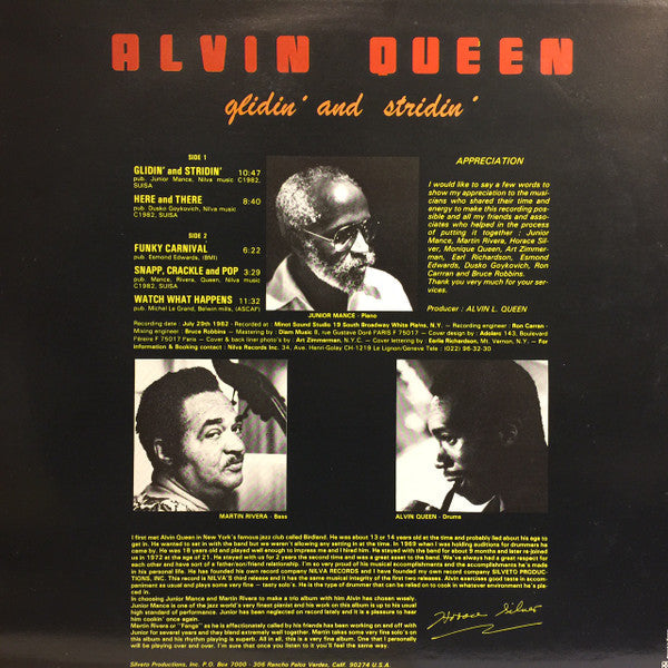 Master Release: Glidin' And Stridin' by Alvin Queen