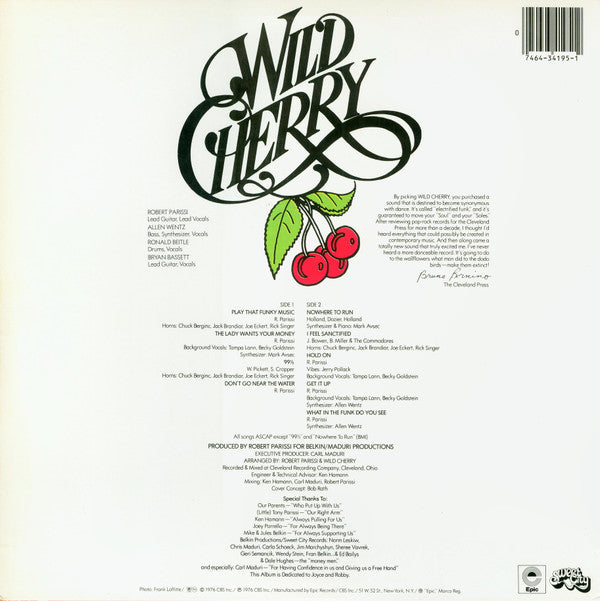 Release: Wild Cherry-Vinyl-US-None-PE 34195, PE 34195-5116038