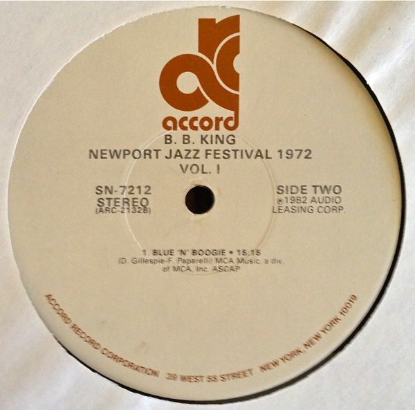 Newport Jazz Festival 1972 Volume I