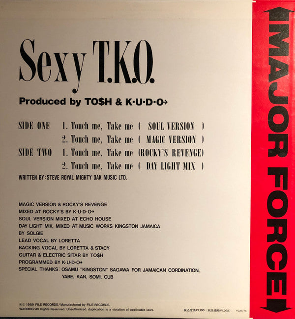 Master Release: Touch Me, Take Me by Sexy T.K.O.