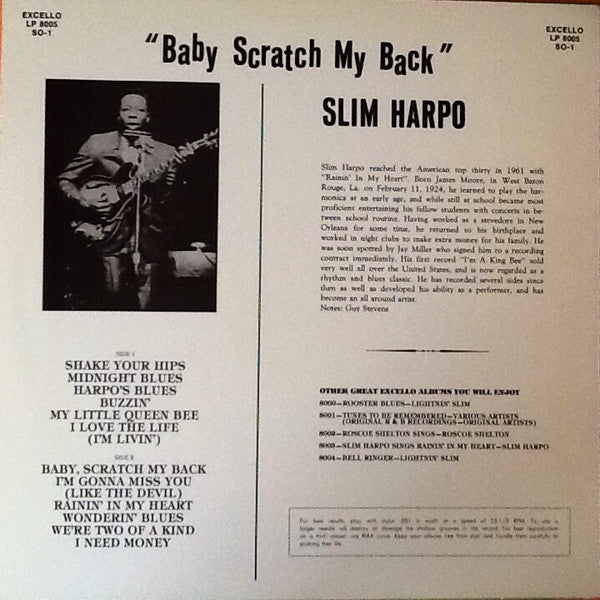 Master Release: Baby Scratch My Back by Slim Harpo