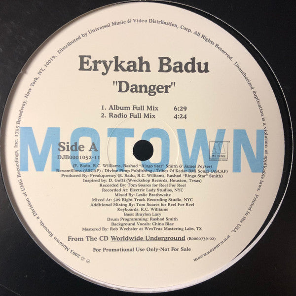 Master Release: Danger by Erykah Badu
