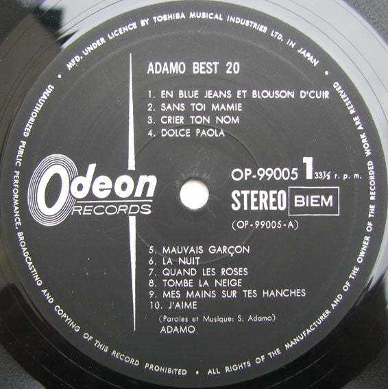 Master Release: Best 20 by Adamo