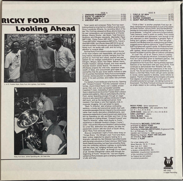 Master Release: Looking Ahead by Ricky Ford