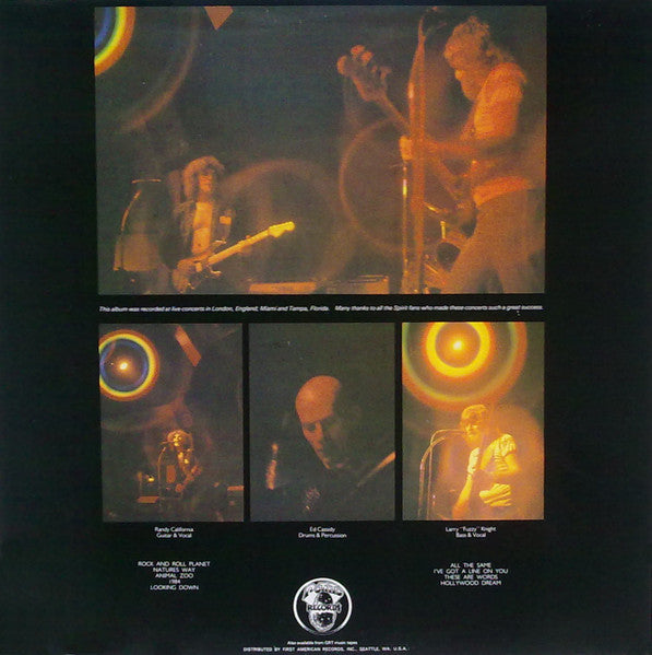 Release: Live Spirit-Vinyl-US-1978-PR 2001-2156965