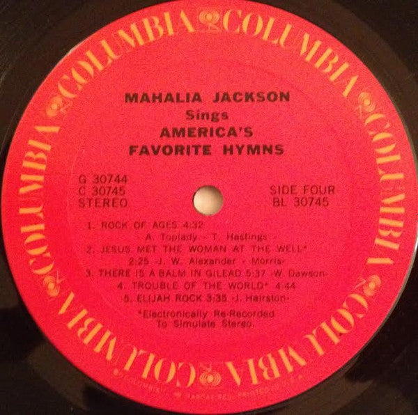 Mahalia Jackson Sings America's Favorite Hymns