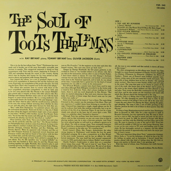 The Soul Of Toots Thielemans
