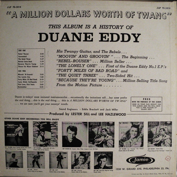 Master Release: $1,000,000.00 Worth Of Twang by Duane Eddy And The Rebels