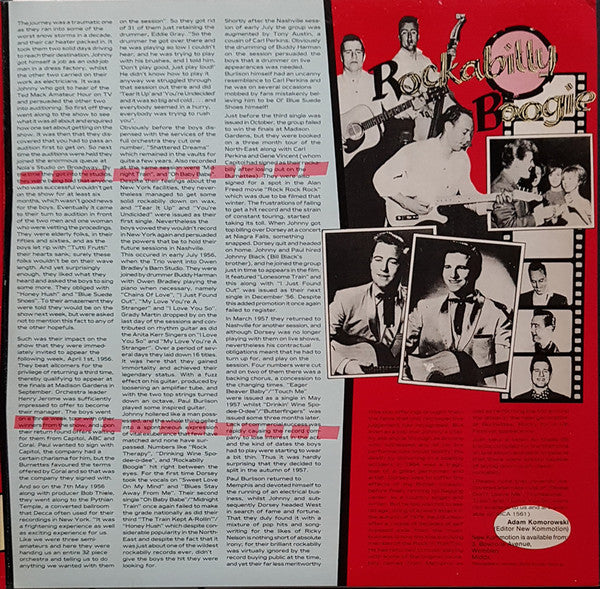 The Legendary Johnny Burnette Rock N Roll Trio