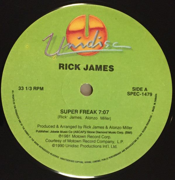 Master Release: Super Freak / Do You Wanna Get Funky With Me? by Rick James