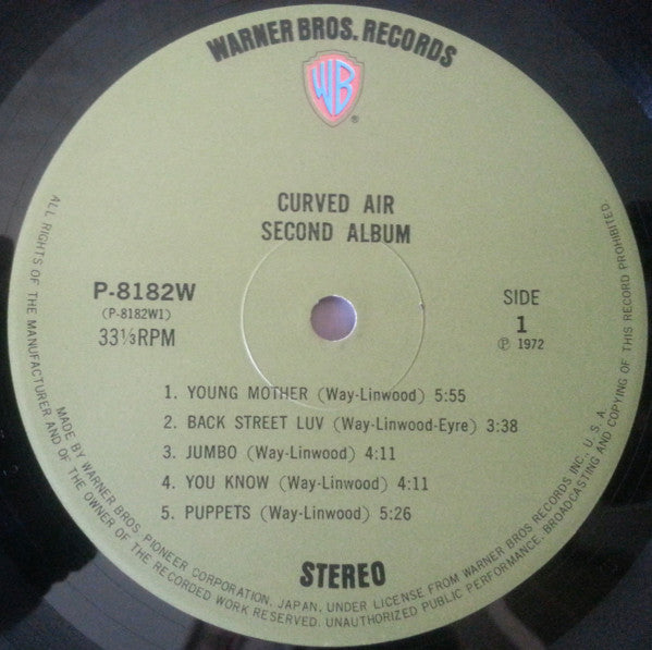 Release: Second Album-Vinyl-Japan-1972-P-8182W-7614401