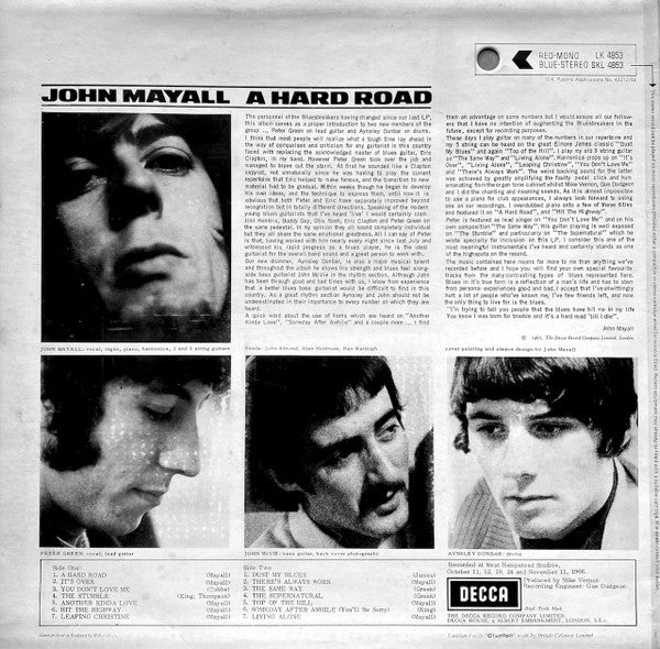 Release: A Hard Road-Vinyl-UK-1970-SKL 4853-4234386