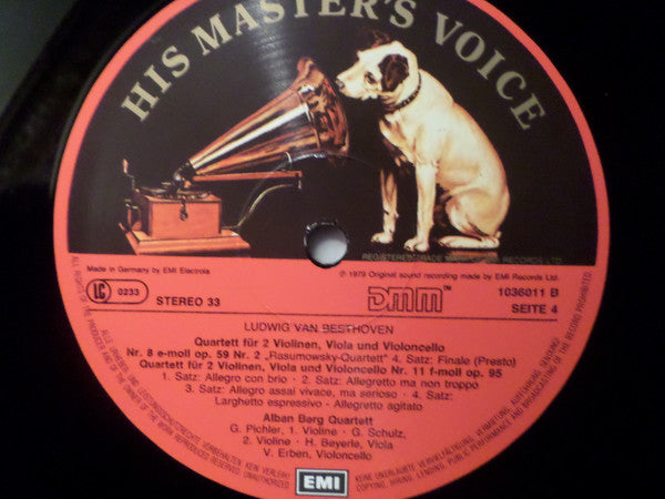 Die Mittleren Streichquartette Nr. 7 - 9 Op. 59 "Rasumovsky" • Nr. 10 Op. 74 "Harfe" • Nr. 11 Op. 95