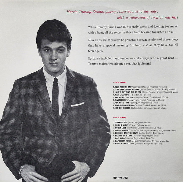 Master Release: Tommy Sands by Tommy Sands