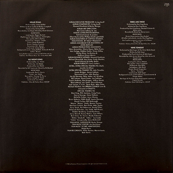 Urban Cowboy (Original Motion Picture Soundtrack)