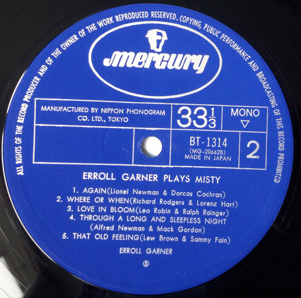 Erroll Garner Plays Misty