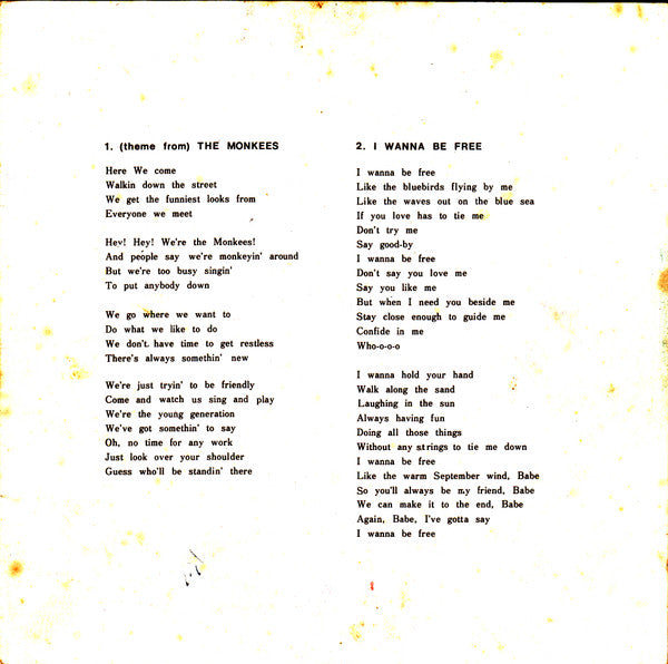 モンキーズのテーマ = (Theme From) The Monkees