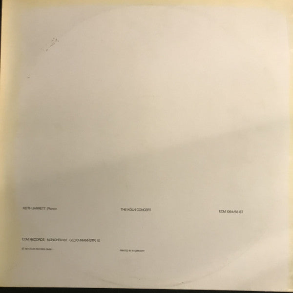 Release: The Köln Concert-Vinyl-Germany-1975-ECM 1064/65 ST-8735978