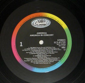 Release: America In Concert-Vinyl-Japan-1985-ECS-81729-8257477