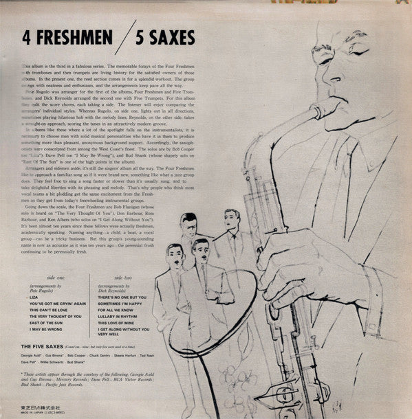 Master Release: Four Freshmen And Five Saxes by The Four Freshmen