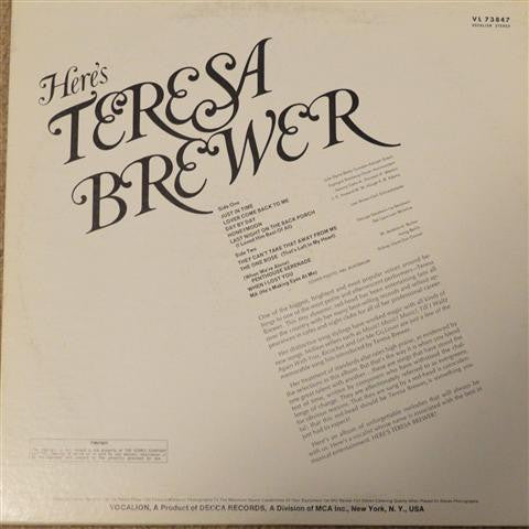 Here's Teresa Brewer