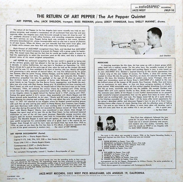 The Return Of Art Pepper